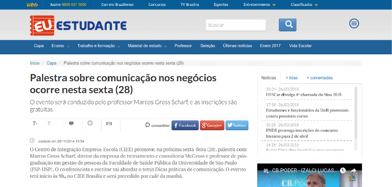 Palestra sobre comunicação nos negócios ocorre nesta sexta (28)